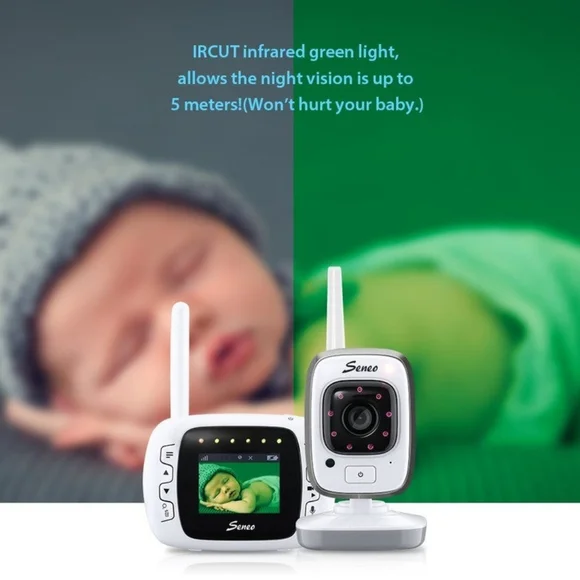 Seneo Video Baby Monitor, Wireless Baby Monitor Camera With Remote Home Monitori